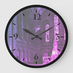 Grande Horloge Ronde Vintage France Paris sacré Coeur chapelle vierge W