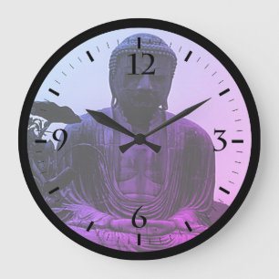 Grande Horloge Ronde Vintage Japon Kamakura Grand Bouddha Bouton