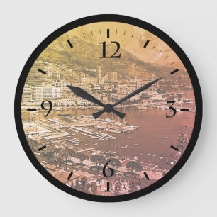 Grande Horloge Ronde Vintage Monaco Monte-Carlo General view Jigsaw Puz