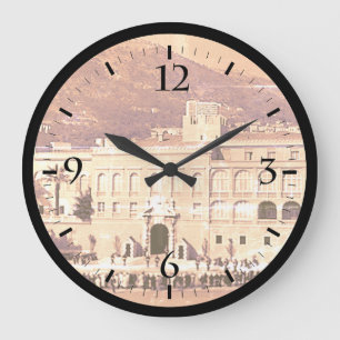 Grande Horloge Ronde Vintage Monaco Principauté Palais carré Montre