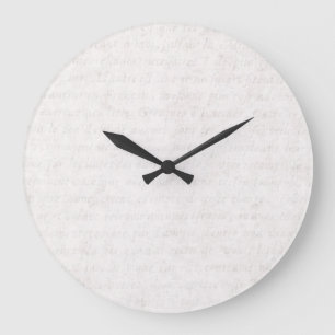 Grande Horloge Ronde Vintage Paper