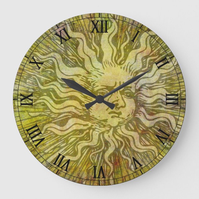 Grande Horloge Ronde Vintage plein soleil (Recto)