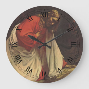 Grande Horloge Ronde Vintage Religion Jésus-Christ Jardin de Gethsémani