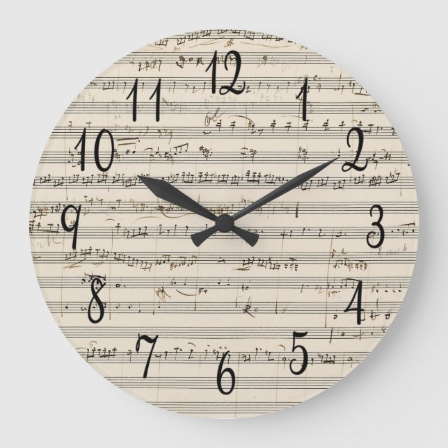 Grande Horloge Ronde Vintage Sheet Music (Recto)