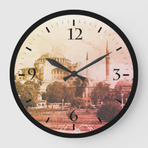 Grande Horloge Ronde Vintage Turquie Istanbul Basilique de la Sainte So