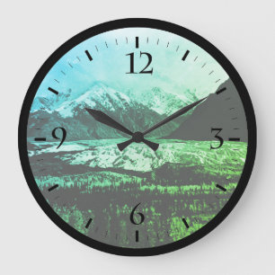Grande Horloge Ronde Vintage USA Alaska Matanuska glacier Watch
