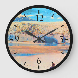 Grande Horloge Ronde Vintage USA Alaska Mendenhall glacier Juneau