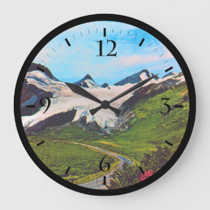 Grande Horloge Ronde Vintage USA Alaska Worthington glacier été