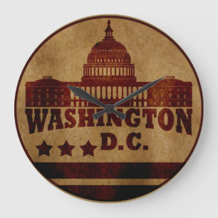 Grande Horloge Ronde Vintage Washington DC