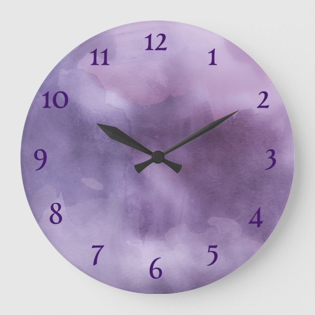 Grande Horloge Ronde Violet (Recto)