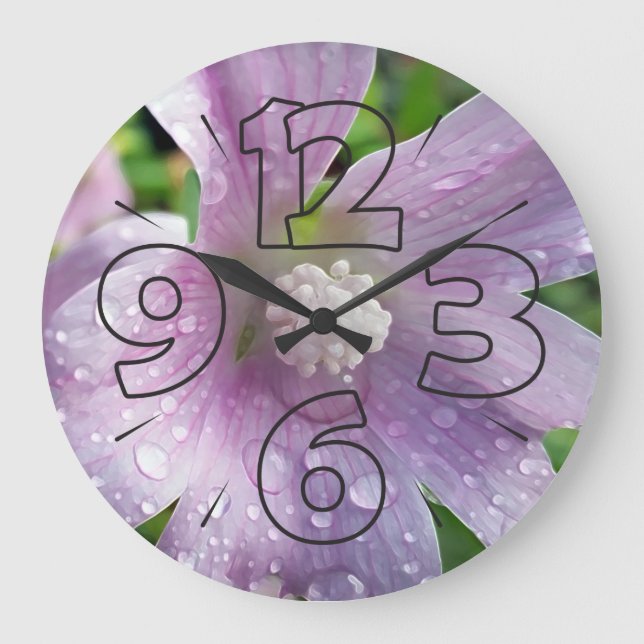 Grande Horloge Ronde Violet clair (Recto)