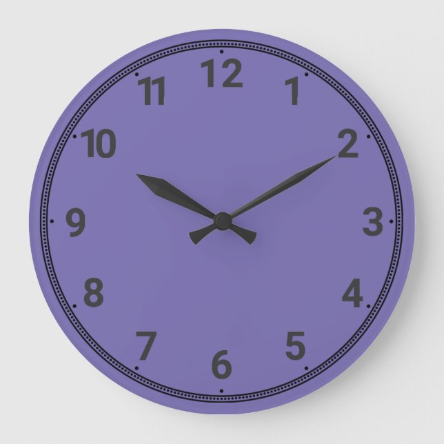 Grande Horloge Ronde Violet clair (Recto)
