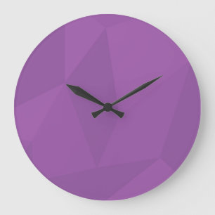 Grande Horloge Ronde Violet, géométrique, cool, tendance, art simple mo