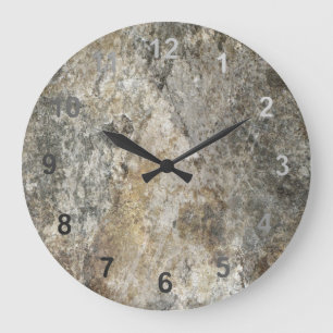 Grande Horloge Ronde Visage de roche