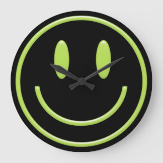 Grande Horloge Ronde Visage de sourire romantique
