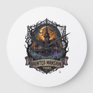 Grande Horloge Ronde Visites de la Maison Hantée Halloween Gothique Cre