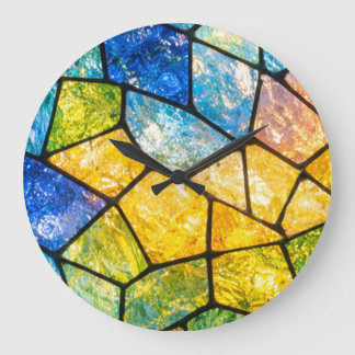 Grande Horloge Ronde Vitraux