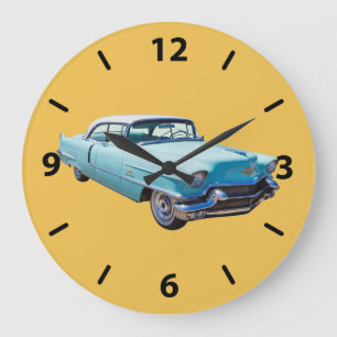 Grande Horloge Ronde Voiture de luxe Sedan Deville Cadillac 1956