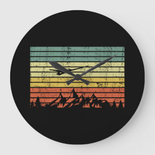 Grande Horloge Ronde Volet pilote Rétro Vintage