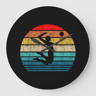 Grande Horloge Ronde Vomen Volley Beach Volleyball Serve Venin