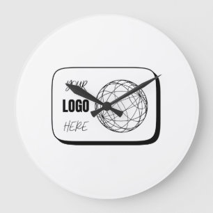Grande Horloge Ronde Votre logo ici