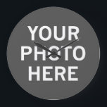 Grande Horloge Ronde Votre photo ici<br><div class="desc">Votre photo ici</div>