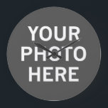 Grande Horloge Ronde Votre photo ici<br><div class="desc">Votre photo ici</div>