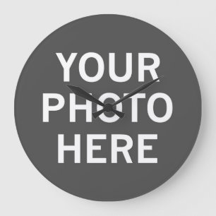 Grande Horloge Ronde Votre photo ici
