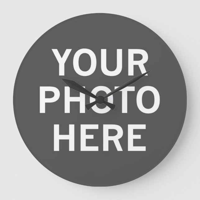 Grande Horloge Ronde Votre photo ici (Recto)