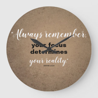 Grande Horloge Ronde Votre point de vue détermine votre réalité