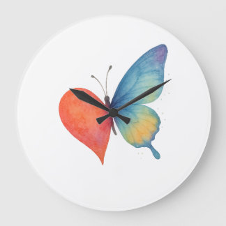 Grande Horloge Ronde Vous aimer par le changement