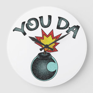 Grande Horloge Ronde Vous Avez Bombe De Parties scintillant