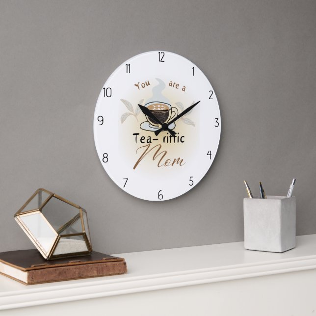 Grande Horloge Ronde vous êtes une maman formidable (Bureau)