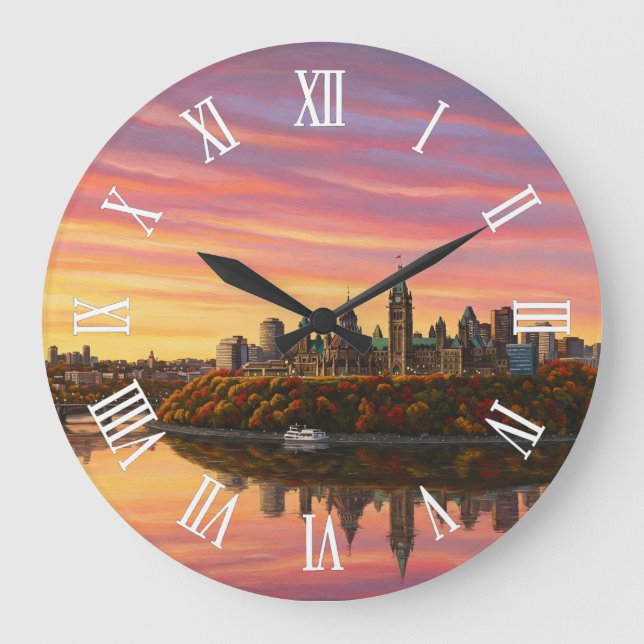 Grande Horloge Ronde Voyage à Ottawa Canada (Recto)