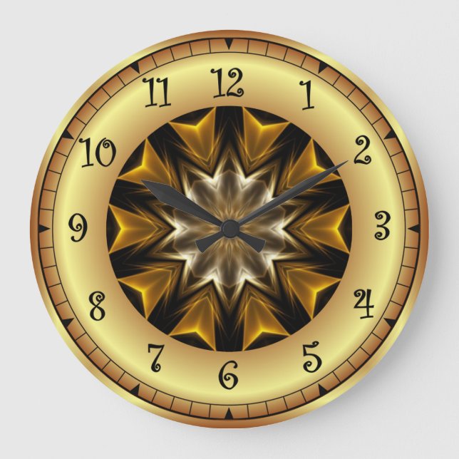 Grande Horloge Ronde Voyage dans le temps ~ Design avant-gardiste TTA 0 (Recto)