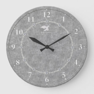 Grande Horloge Ronde Vrai platine 3 décorés modernes une vente