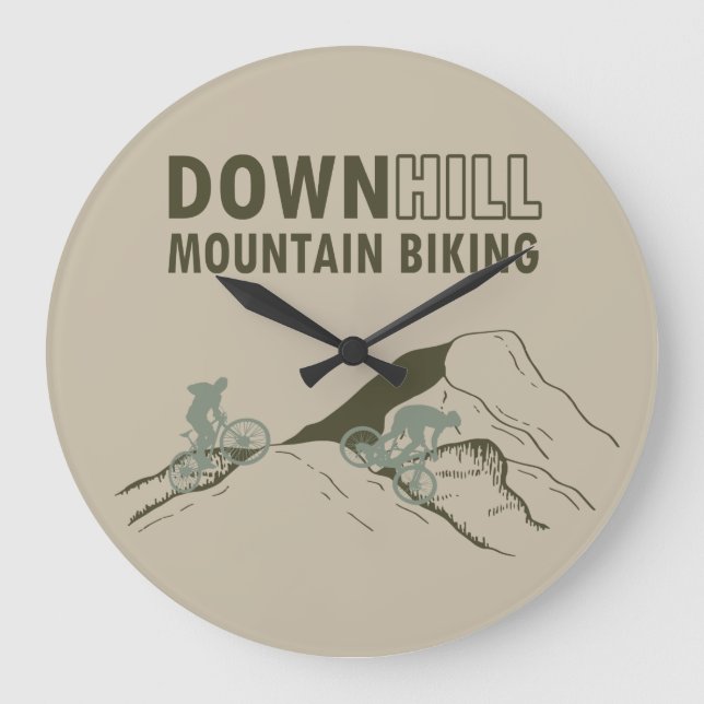 Grande Horloge Ronde VTT en descente (Recto)