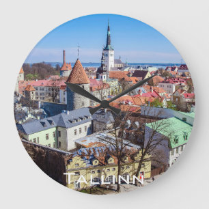 Grande Horloge Ronde Vue aérienne du centre de Tallinn
