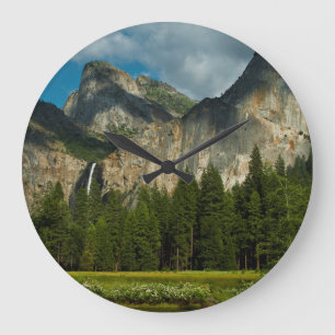 Grande Horloge Ronde Vue Dramatique De La Vallée De Yosemite Depuis Le