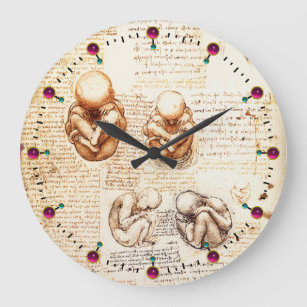Grande Horloge Ronde Vues d'un foetus dans l'utérus, Ob-Gyn Médicale