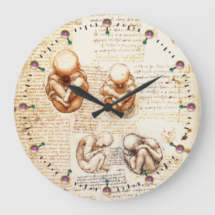Grande Horloge Ronde Vues d'un foetus dans l'utérus, Ob-Gyn Médicale