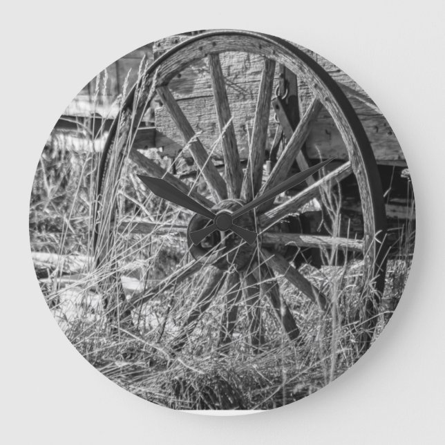 Grande Horloge Ronde Wagon Wheel Clock (Recto)