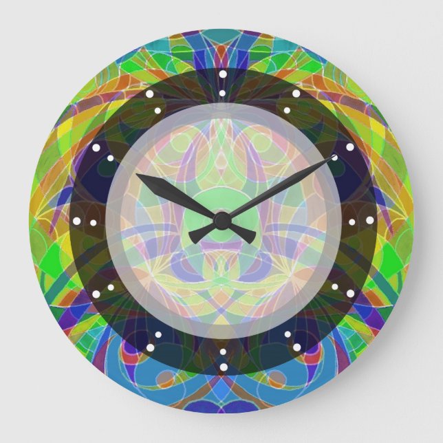 Grande Horloge Ronde Wall Clock Ethnic (Recto)