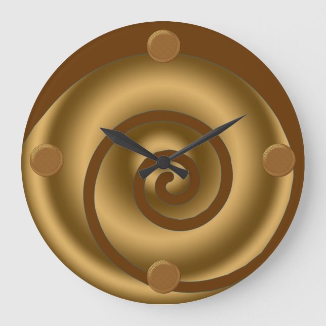 Grande Horloge Ronde Wall clock moderne (Recto)