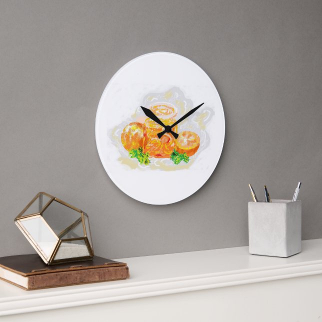 Grande Horloge Ronde Wall Clock : Still Life (Bureau)