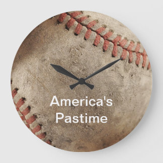 Grande Horloge Ronde Wall Clocks de baseball