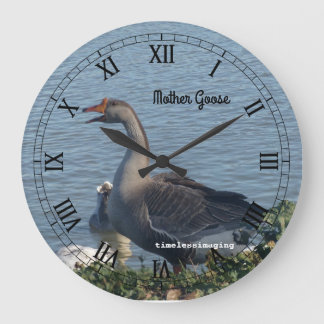 Grande Horloge Ronde Wall decor, clocks, child's nursery, mother goose.