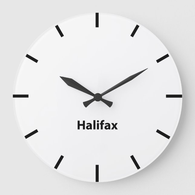 Grande Horloge Ronde Wall Newsroom de Halifax City Time (Recto)