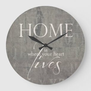 Grande Horloge Ronde Wanduhr * sweet home*