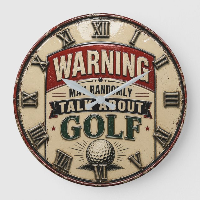 Grande Horloge Ronde  Warning May Randomly Talk About Golf  (Recto)